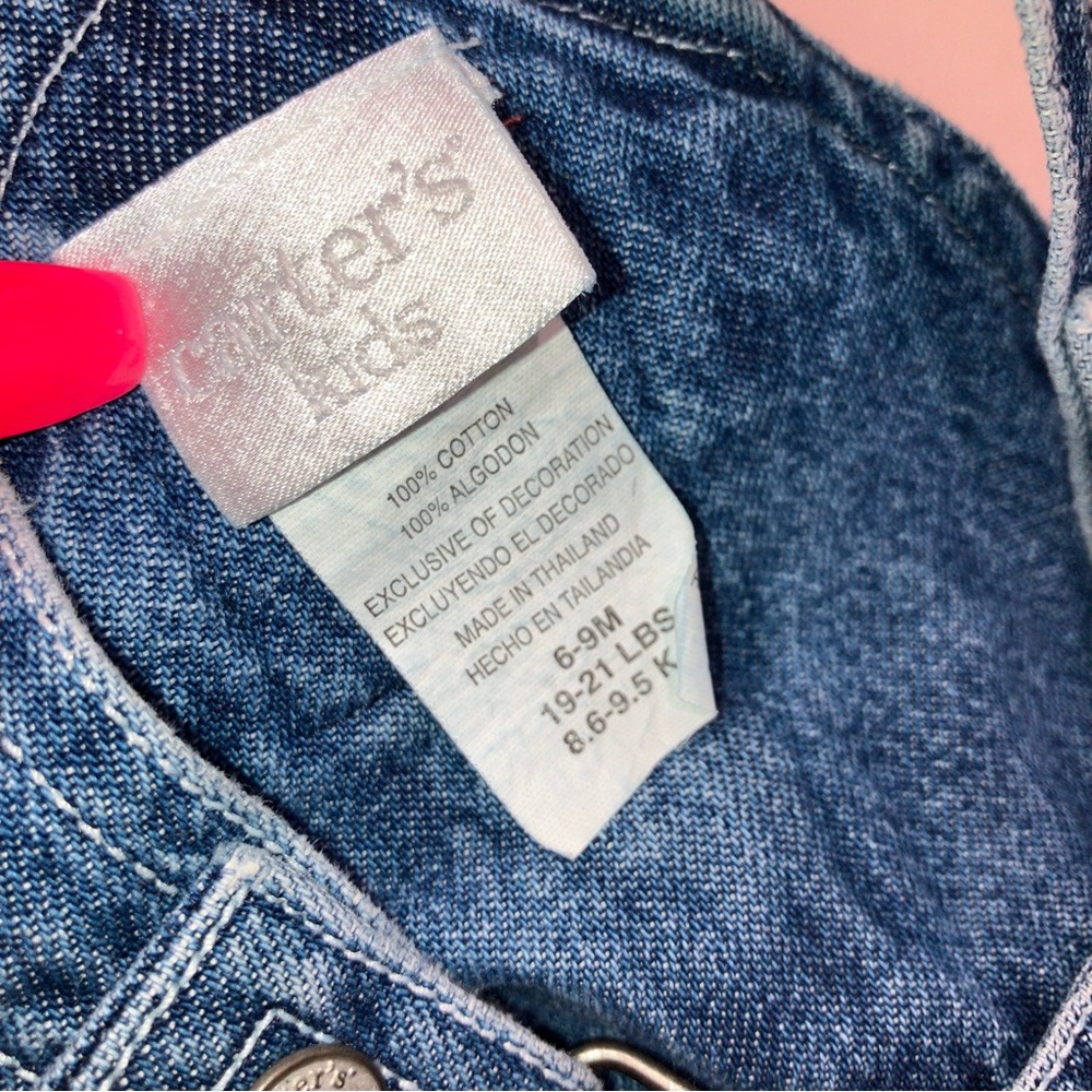 Vintage Carter’s Floral Ruffle Overalls - Picture 8 of 8